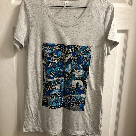 M doodle print tshirt from teepublic NWOT - Picture 1 of 3